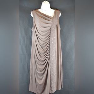 R & M Richards Brown Cocktail Dress (18W)